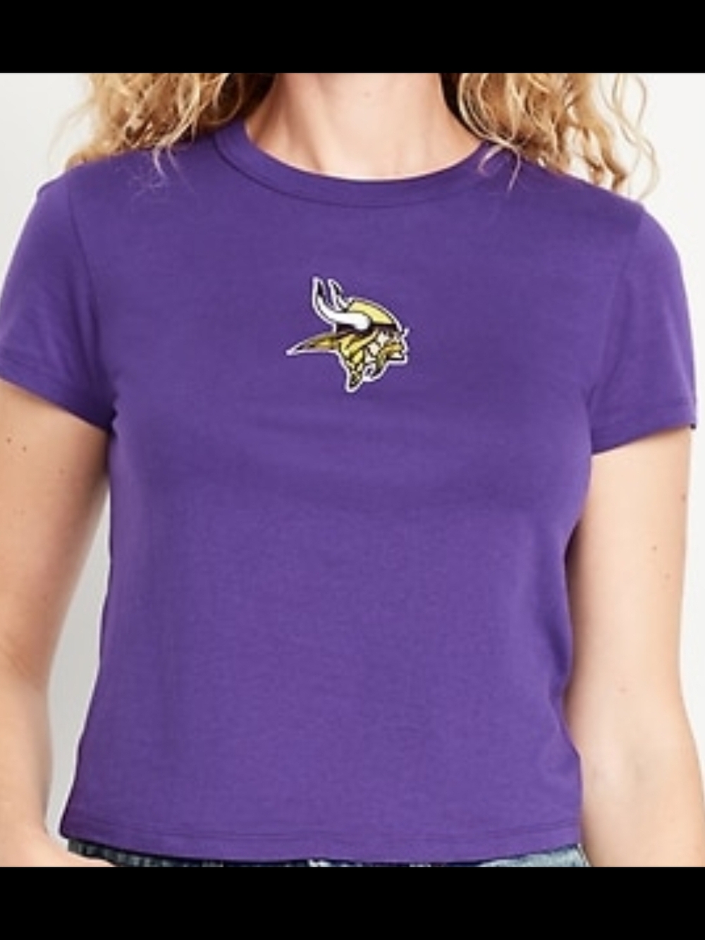 NWT Old NAVY Minnesota Vikings Women's Snug T-Shirt- Size 2X